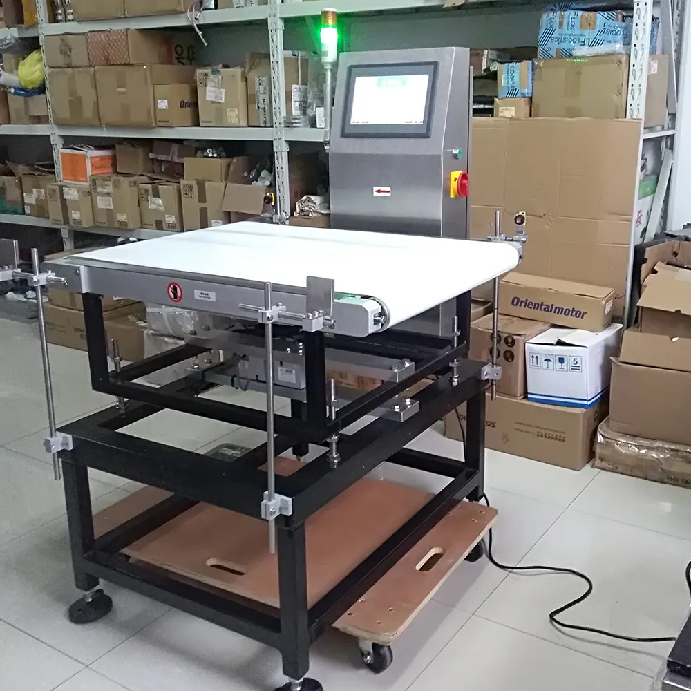 Check Weigher Check Weigher Conveyor For Food Grade Weight Scale Machine 100g-40kg Case