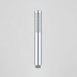 Pommeau de douche cylindrique moderne et élégant, finition chromée effet miroir, avec jets matriciels denses et large débit de pluie pour salle de bain - Product Image 2