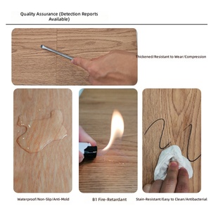 Revêtement de sol en vinyle PVC auto-nivelant LVT à pose rapide, à base de ciment, pose directe, style moderne minimaliste, pour usage intérieur - Product Image 2