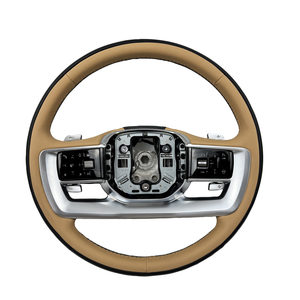 พวงมาลัยหนังสีน้ำเงินเข้มสำหรับรถแลนด์โรเวอร์ L405 L460 Sport L320 L494 L461 Velar L560 Evoque L538 ปี 2011 ถึงปัจจุบัน - Product Image 5