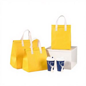 Sac isotherme en non-tissé avec isolation en feuille d'aluminium recyclable, personnalisable pour la livraison de gâteaux et de sandwichs, imperméable, vente en gros - Product Image 2