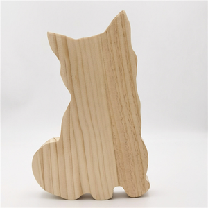 Hucha de madera de pino macizo tallada y grabada en 3D con forma de gato, decoración de mesa para niños, cumpleaños y educación financiera - Product Image 2