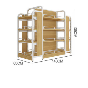 Scaffali commerciali al dettaglio scaffalature inclinate in gondola per negozio di alimentari/negozio di animali/negozio di snack - Product Image 2