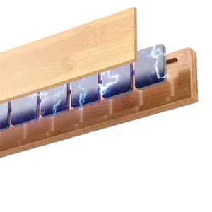Porte-couteaux magnétique mural en bois de 16 pouces pour couteaux, ustensiles et outils - Product Image 5