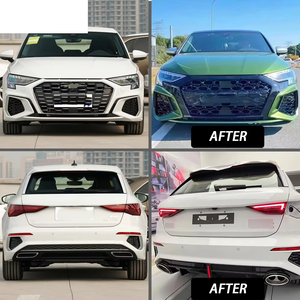 Kit de Carrocería Estilo <span class=keywords><strong>RS3</strong></span> para Parachoques Delantero de <span class=keywords><strong>Audi</strong></span> A3 S3 8Y con Rejilla de Panal y Difusor para <span class=keywords><strong>Audi</strong></span> A3 S3 8Y 2020 2021 2022 2023 2024 - Product Image 4