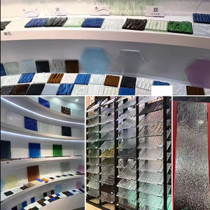 Vidrio templado transparente termofundido con textura <span class=keywords><strong>de</strong></span> agua <span class=keywords><strong>de</strong></span> <span class=keywords><strong>océano</strong></span>, vidrio fundido laminado con patrón único - Product Image 6