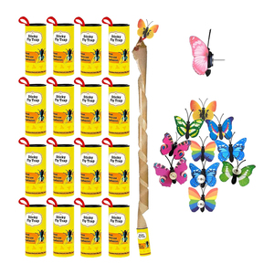 <b>Fly</b> <b>Strips</b> Sticky Indoor Hanging with Butterfly Pins - Product Image 1
