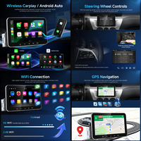 Autoradio Android Podofo 7 pouces Double Din 2+32G avec CarPlay sans fil et Android Auto, commande au volant, GPS, WiFi 5G – Fournisseur OEM en gros