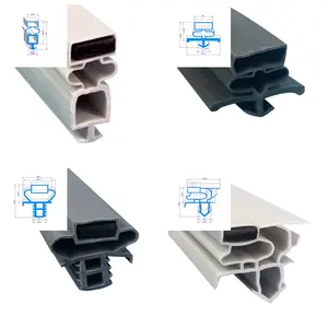 Custom Soft PVC Fridge Gasket Freezer Door Magnetic Seals Sliding Door Rubber Sealing Strips Replacement For Refrigerator