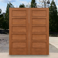 Portes en bois massif de style américain traditionnel pour maisons, chêne, noyer, porte d'entrée principale extérieure double