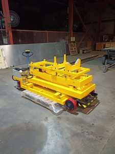 Meja pengangkat <span class=keywords><strong>Dolly</strong></span> roda penggerak elektrik, Trailer kondisi baru kendaraan utilitas AGV dengan kapasitas beban 300kg - Product Image 3
