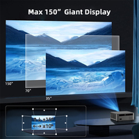 RIGAL P1E al aire libre inalámbrico Cine en Casa control remoto proyector de película pantalla de teléfono InFocus luz del día proyector de datos para cines