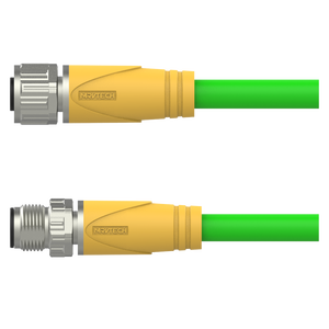 Connecteur femelle Marvtech M12 à montage arrière en angle droit avec blindage et protection IP67 - Product Image 3