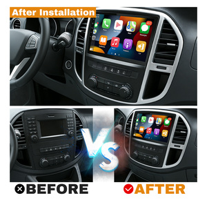 Estéreo para Auto para <span class=keywords><strong>Mercedes</strong></span>-Benz <span class=keywords><strong>Vito</strong></span> 2018, Radio Android con CarPlay, Pantalla de 10 Pulgadas, FM/RDS, Wifi, SWC, Mirror Link + Cámara de Reversa AHD - Product Image 2