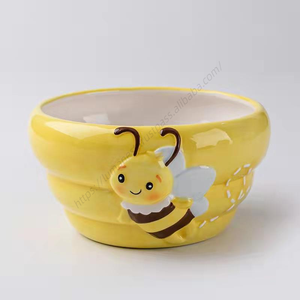 Vente en gros de contenants de rangement pour fruits secs en céramique pour la cuisine, avec logo personnalisé Syh607, design de dessin animé - Product Image 5