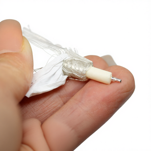 99.999% 5N Pure Silver <strong>1mm</strong> 1Core Twisted Pair Coaxial Digital Audio <strong>Cable</strong> 9mm Braided Foil FEP Shield RCA/XLR Speaker Monitor - Product Image 4