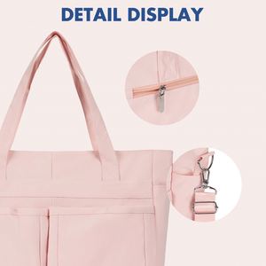 Sac fourre-tout matelassé léger pour femme avec grande capacité, bretelles confortables et fermeture éclair fluide - Product Image 4