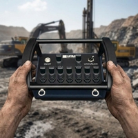 Télécommande hydraulique sans fil industrielle avec protection de verrouillage marche-arrêt pour les opérations de brisage sur les excavatrices minières