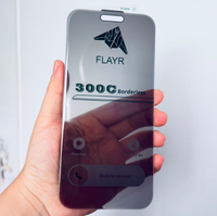 Protection d'écran en verre de confidentialité haute performance en aluminium, anti-poussière, sans bordure, avec grand arc incurvé de 0,55 mm, pour iPhone 18 17 16 Pro Max