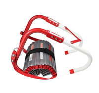 Echelle en aluminium Echelle de sauvetage pliable Echelle de secours incendie Echelle d'urgence trois étages