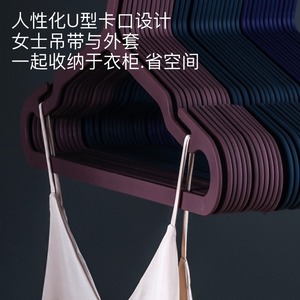 Percha de ropa minimalista de plástico ultrafina, sin costuras, antideslizante, tipo gancho, para organizar ropa de adulto, percha para abrigos, Zhejiang - Product Image 4