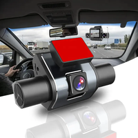 Nouveau Design 2.0 pouces 4 canaux Dash Cam avant et arrière à l'intérieur de la caméra de tableau de bord 360 ° pour les voitures 4 lentilles voiture DVR prise en charge mode de stationnement 24H