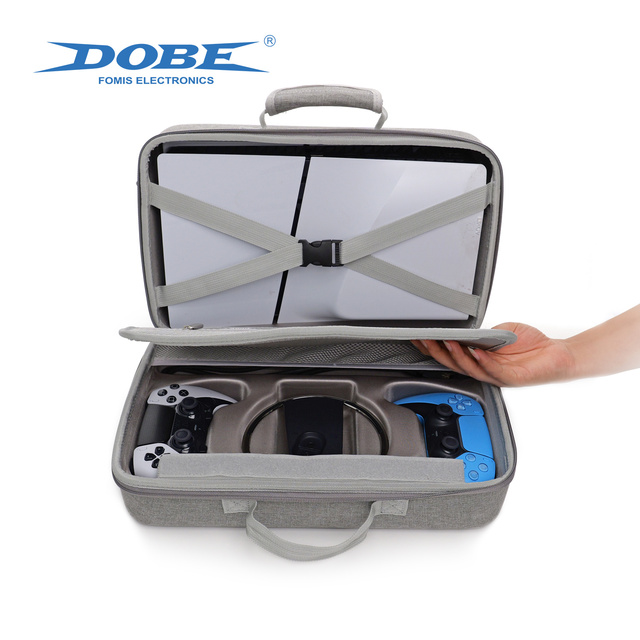 DOBE EVA PS5 Storage Bag Large Capacity EVA Protective Travel Case Bag for PS5 Slim Game Accessories Manufacturer