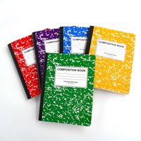 Cahier d'exercices scolaire personnalisé et économique pour étudiants, pour appels d'offres gouvernementaux, format A5 A4, pages intérieures à grille horizontale