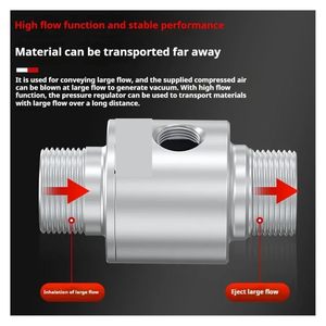 Vacuum Generator Air Powered High Flow Suction For <b>Plastic</b> <b>Pellet</b> Transport Industrial Automation LT25B - Product Image 4