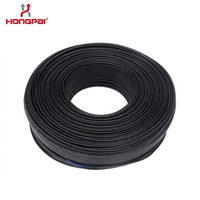 Cable de Alimentación HONGPAI 60227 IEC 52 53 RVV 3X0.75mm, 2/3 Núcleos, 300V 500V, Conductor de Cobre Desnudo, PVC, Codificación por Colores, Flexible