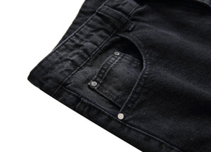 Jeans déchirés pour hommes en gros – Nouvelle collection automne, coupe slim, denim <span class=keywords><strong>noir</strong></span> et bleu, pantalons déchirés et usés pour hommes - Product Image 5