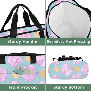 Custom logo Hawaiian Puakenikeni Flower Waterproof Insulated Lunch Bag Large Capacity Travel <b>Cooler</b> Beach <b>Backpack</b> - Product Image 5