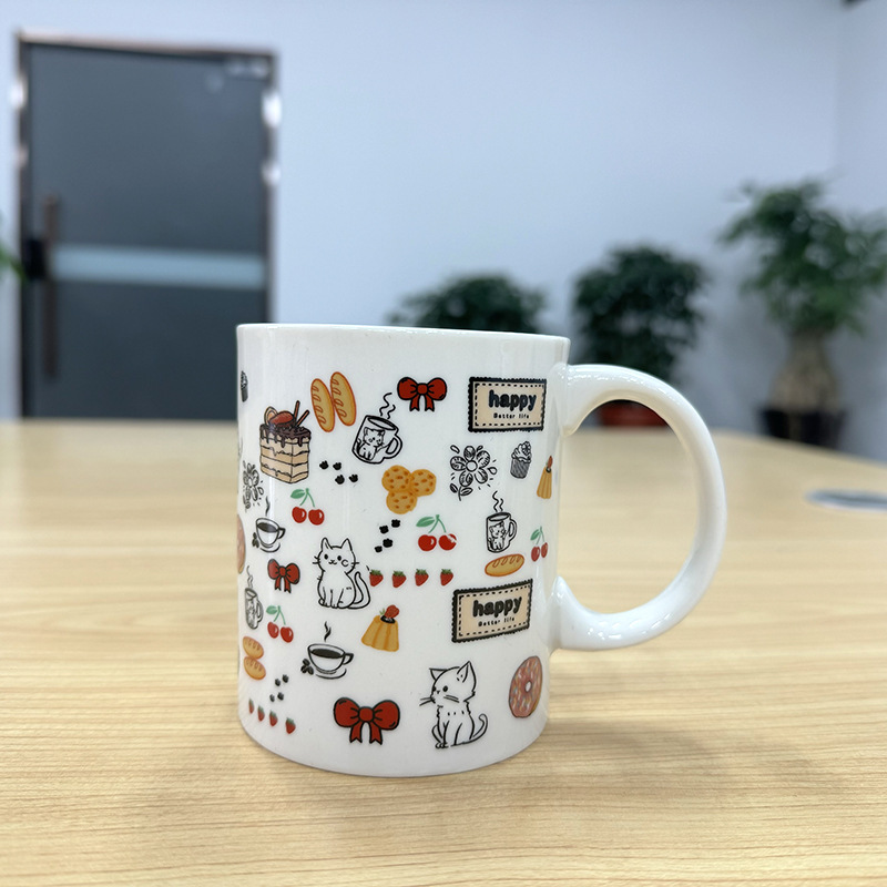 Gâteau droit chat tasse simple