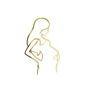 Adornos de Acrílico con Forma de Madre Embarazada para Pastel de Baby Shower, Ecológicos, Se Aceptan Pedidos OEM/ODM - Product Image 3