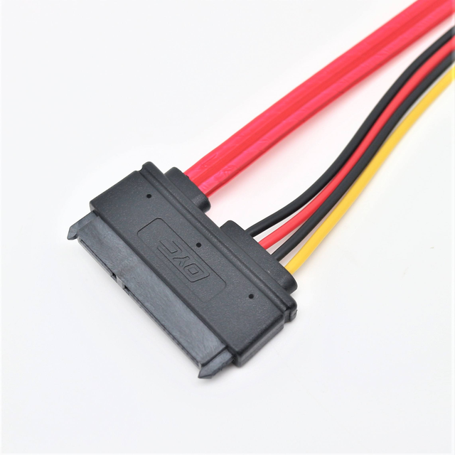 TL LINK SATA 5PIN+7PIN 22pin Male to Female PVC High-speed Data Transmission & Power Extension Cable for Computer Hard Drive