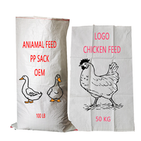 Sacs tissés en PP vides de 25 kg, 50 kg, 100 kg, sacs en polypropylène pour l'emballage de nourriture pour poulets, porcs, chevaux, farine de poisson, en vente