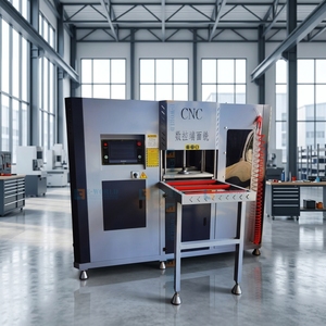 Machine de fraisage de profilés en aluminium CNC à trois axes avec <span class=keywords><strong>moteur</strong></span> à retournement automatique, commande PLC, pour fraisage multi-profilés, 6 à <span class=keywords><strong>10</strong></span> pièces par cycle - Product Image 1