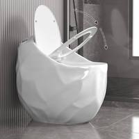 Nouvelle toilette créative en céramique monobloc, de forme ovale, à siphon, à poser au sol, avec large entrée et plusieurs couleurs disponibles