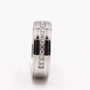 Pass Diamond <span class=keywords><strong>Tester</strong></span> Wedding Band Set Diamantes Naturais Sólido 14k Bandas De Noivado De Ouro Anéis Abertos Para As Mulheres - Product Image 2
