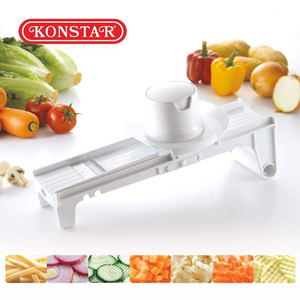 Cortador de Verduras Manual de Plástico Blanco de Buena Calidad, Herramienta Manual para Cortar en Rodajas, Desmenuzador Doméstico - Product Image 1