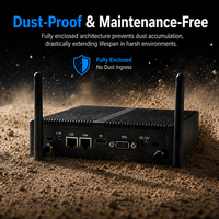 Mini-ordinateur EGLOBAL Intel N100 Series, Quad Core, RJ45 LAN, 4 USB, 2 COM, VGA, double affichage HD, pour la maison, l'école, Mini PC NUC 2026