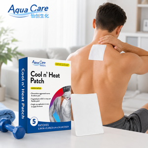 Cerotti Aqua Care Rinfrescanti e Riscaldanti, Film Traspirante Medicato Certificato ISO, Analgesico Topico per Alleviare il Dolore Muscolare della Schiena - Product Image 2