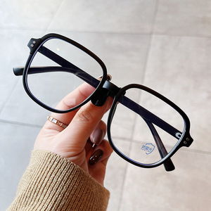 Montures de lunettes rectangulaires Qianai, monture intégrale, verres PC, protection anti-lumière bleue, unisexe, grande taille S5 399 - Product Image 1