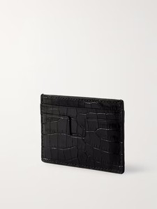 Portefeuille mince de luxe de haute qualité imprimé alligator avec logo personnalisé Porte-cartes en cuir véritable pour cadeau d'hôtel - Product Image 6