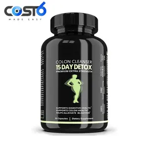 Limpiador de colon Detox Cleanse Diet Pills con cápsulas gastrointestinales de etiqueta privada Cápsula de desintoxicación del hígado de acción rápida Colon