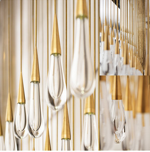 Luci moderne a goccia <span class=keywords><strong>lampadari</strong></span> a soffitto a Led <span class=keywords><strong>per</strong></span> la casa di lusso in vetro lampada di cristallo <span class=keywords><strong>lampadari</strong></span> luce di illuminazione Vanity - Product Image 4