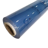 Film PVC Super Jernih Transparan Tebal 0.1mm Gulungan PVC Lembut untuk Pembuatan Tas Tekstil