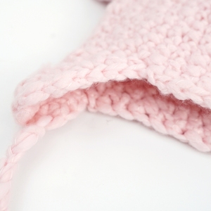 <span class=keywords><strong>Gorro</strong></span> grueso tejido de invierno <span class=keywords><strong>gorro</strong></span> de punto 100% fabricante de hilo acrílico tejidos hechos a mano sombrero de ganchillo sombreros <span class=keywords><strong>con</strong></span> corbata logotipo personalizado - Product Image 5