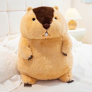 Venta caliente lindo diseño juguetes Marmot Kawaii peluche logotipo personalizado juguetes peluche Animal relleno - Product Image 2