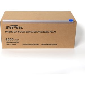 Sxy Stc Plastic Food Wrap 12 Inches 2000 Feet Premium Packing Film <b>For</b> Food <b>Storage</b> <b>Kitchen</b> Use - Product Image 2